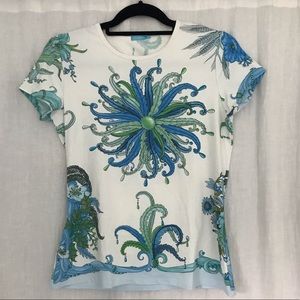 J. McLaughlin Signature Print Tee